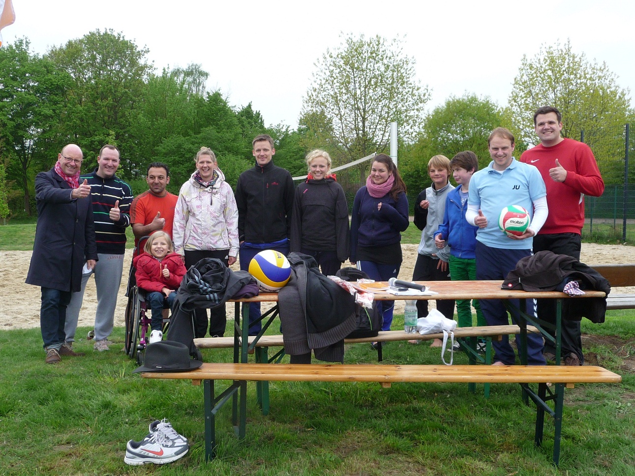 Siegerehrung mit Markus Lewe (1.v.l.)